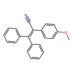 2-(对甲氧基苯基)-3,3-二苯基丙烯腈 structure