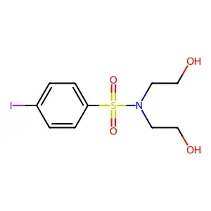 N,N-双(2-羟乙基)-4-碘苯磺酰胺 structure