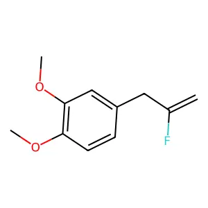 Benzene, 1,2-dimethoxy-4-(2-fluoro-2-propenyl)- structure