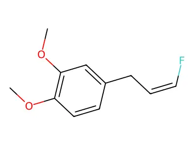 4-(3-Fluoro-2-propenyl)-1,2-dimethoxybenzene structure