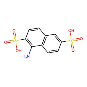 1-Aminonaphthalene-2,6-disulfonic acid structure