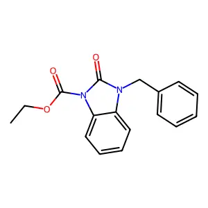 ethyl 3-benzyl-2-oxo-2,3-dihydro-1H-1,3-benzimidazole-1-carboxylate structure