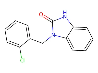 1-(2-chlorobenzyl)-1,3-dihydro-2H-benzimidazol-2-one structure