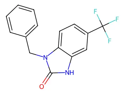 1-benzyl-5-(trifluoromethyl)-1H-benzo[d]imidazol-2(3H)-one structure