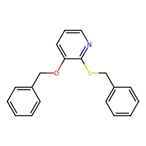 3-Benzyloxy-2-benzylsulfanyl-pyridine structure
