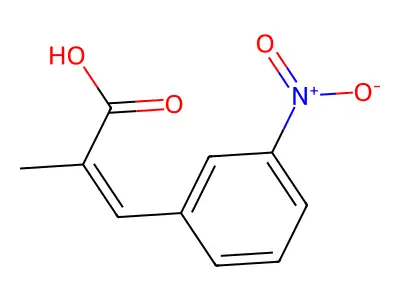 2-Propenoic acid, 2-methyl-3-(3-nitrophenyl)- structure