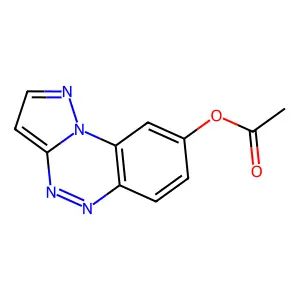 Pyrazolo[5,1-c][1,2,4]benzotriazin-8-yl acetate structure