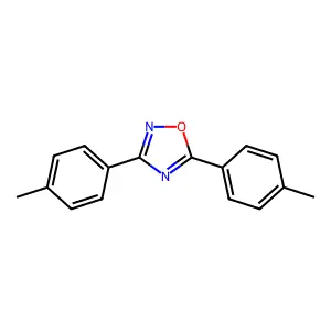 3,5-Bis(4-methylphenyl)-1,2,4-oxadiazole structure