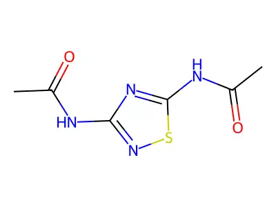 N,N'-(1,2,4-Thiadiazole-3,5-diyl)diacetamide structure