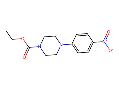 Ethyl 4-(4-nitrophenyl)piperazine-1-carboxylate structure