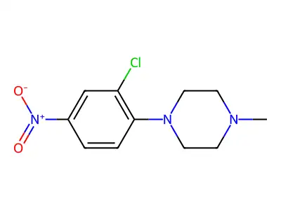 1-(2-Chloro-4-nitrophenyl)-4-methylpiperazine structure