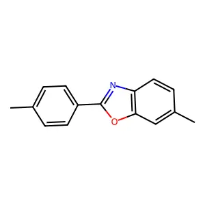 Benzoxazole, 6-methyl-2-(4-methylphenyl)- structure