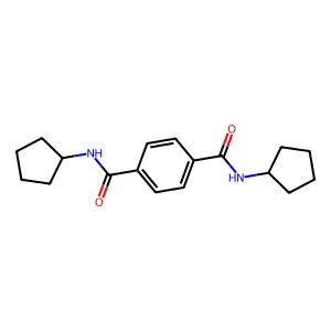 N,N'-二环戊基对苯二甲酰胺 structure