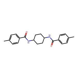 4-methyl-N-[4-[(4-methylbenzoyl)amino]cyclohexyl]benzamide structure