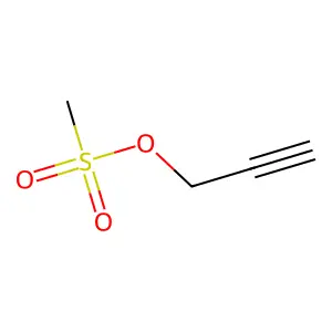 Prop-2-yn-1-yl methanesulfonate structure