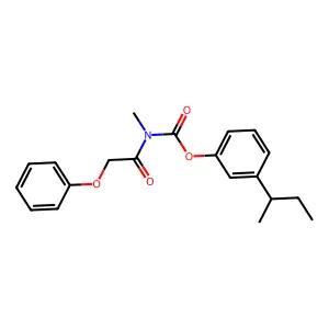 3-(Butan-2-yl)phenyl methyl(phenoxyacetyl)carbamate structure
