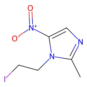 1-(2-碘乙基)-2-甲基-5-硝基咪唑 structure