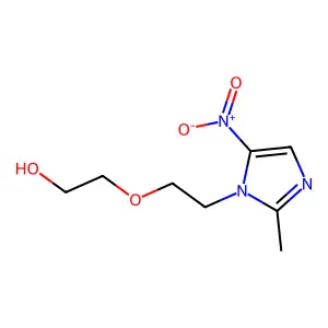 2-(2-(2-Methyl-5-nitro-1H-imidazol-1-yl)ethoxy)ethanol structure