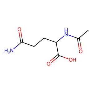 N(2)-乙酰基-D-谷氨酰胺 structure