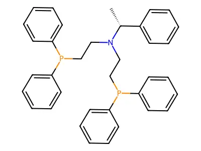 r(+)-n,n-Bis(2-diphenylphosphinoethyl)-1-phenylethylamine structure