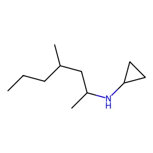 N-(4-甲基庚-2-基)环丙胺 structure