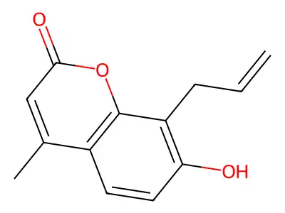 8-Allyl-7-hydroxy-4-methyl-chromen-2-one structure