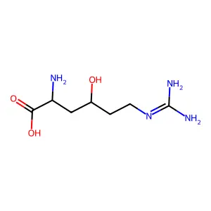 (+)-gamma-Hydroxy-L-homoarginine structure