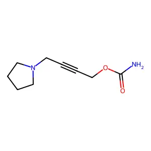 4-(1-吡咯烷基)-2-丁炔-1-醇 1-氨基甲酸酯 structure