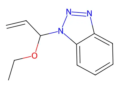 1-[(1R)-1-ethoxyprop-2-enyl]benzotriazole structure