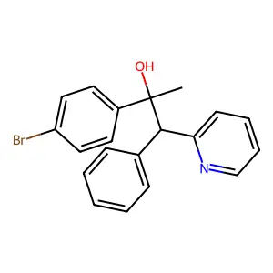 2-(4-Bromophenyl)-1-phenyl-1-pyridin-2-ylpropan-2-ol structure