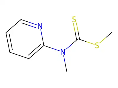 methyl N-methyl-N-pyridin-2-ylcarbamodithioate structure