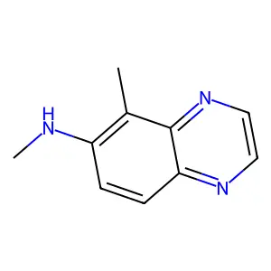 N,5-二甲基-6-喹喔啉胺 structure