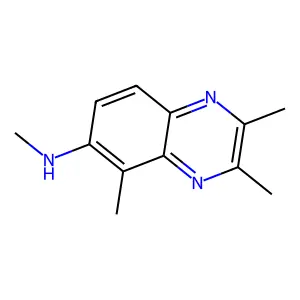 N,2,3,5-四甲基-6-喹喔啉胺 structure