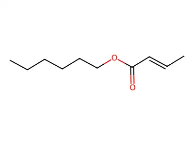 Hexyl crotonate structure