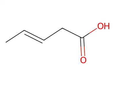 3-戊烯酸 structure