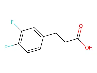 3,4-Difluorohydrocinnamic acid structure