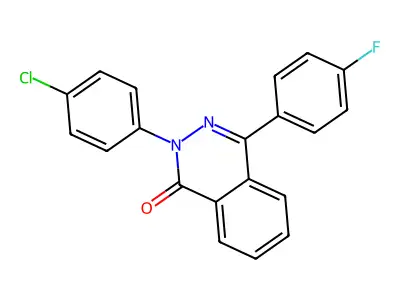 2-(4-chlorophenyl)-4-(4-fluorophenyl)-1(2H)-phthalazinone structure
