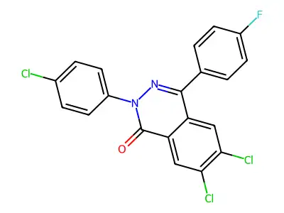 6,7-Dichloro-2-(4-chlorophenyl)-4-(4-fluorophenyl)phthalazin-1-one structure