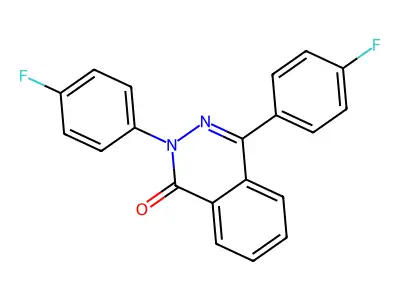 2,4-Bis(4-fluorophenyl)phthalazin-1-one structure