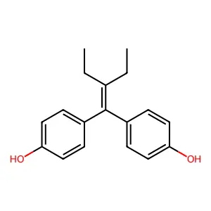 4,4'-(2-Ethyl-1-butenylidene)diphenol structure