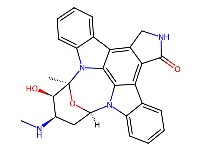 O-Desmethyl staurosporin structure