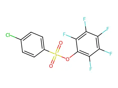 2,3,4,5,6-Pentafluorophenyl 4-chlorobenzenesulfonate structure