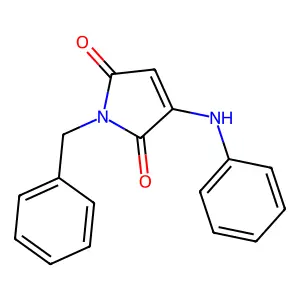 1-benzyl-3-(phenylamino)-1H-pyrrole-2,5-dione structure