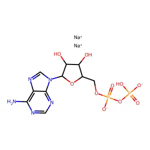 腺苷5'-(三氢二磷酸)钠盐(1:2) structure