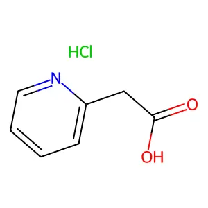 2-吡啶乙酸盐酸盐(1:1) structure