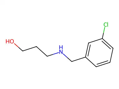 3-{[(3-Chlorophenyl)methyl]amino}propan-1-ol structure