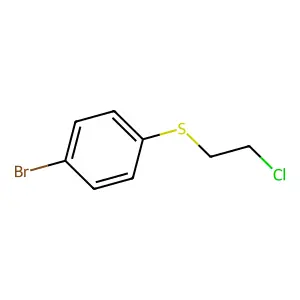 1-Bromo-4-[(2-chloroethyl)sulfanyl]benzene structure