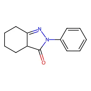 2-Phenyl-2,3a,4,5,6,7-hexahydro-3h-indazol-3-one structure