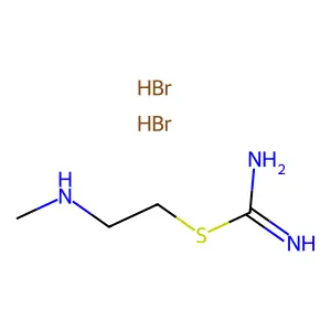 Pseudourea, 2-(2-(methylamino)ethyl)-2-thio-, dihydrobromide structure