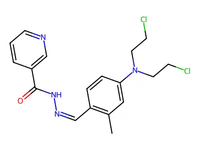3,3'-Benzene-1,4-diylbis[1-(3-chloropropyl)-1-nitrosourea] structure
